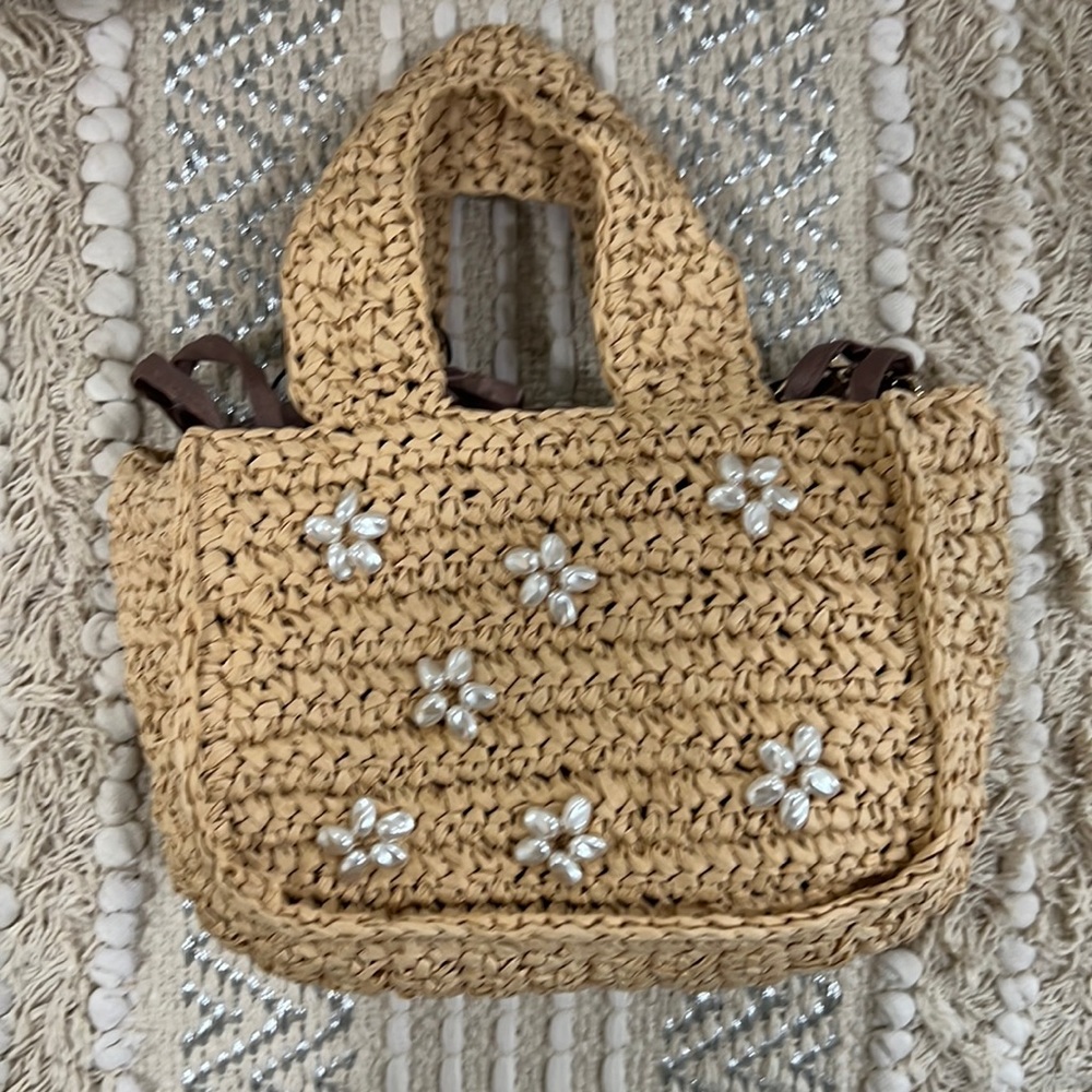 ZARA Woven mini bag